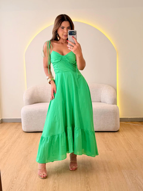 VESTIDO FLUIDO DECOTE TAÇA - comprar online