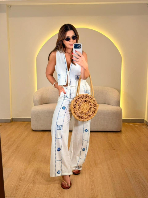 CONJUNTO CAMISA COM CALÇA BOHO - comprar online