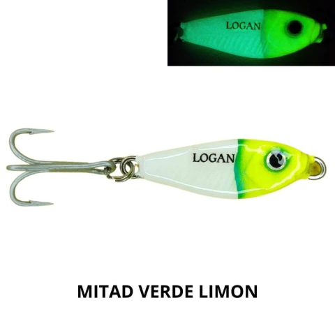 Señuelo Logan Jig Mitad Glow 1 Onza