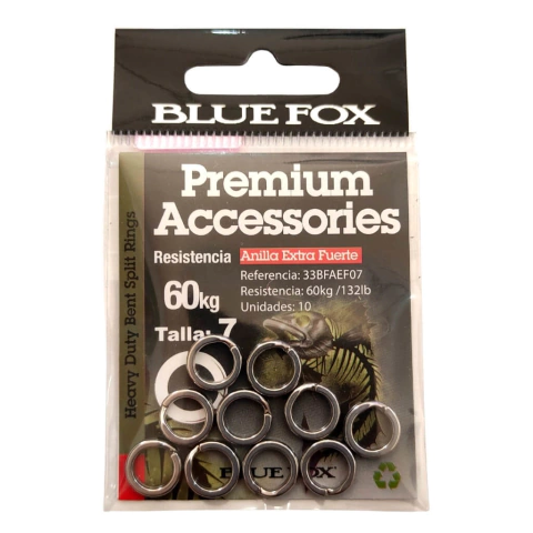 Anilla Argolla Reforzada Tableada Inoxidable Marca Blue Fox