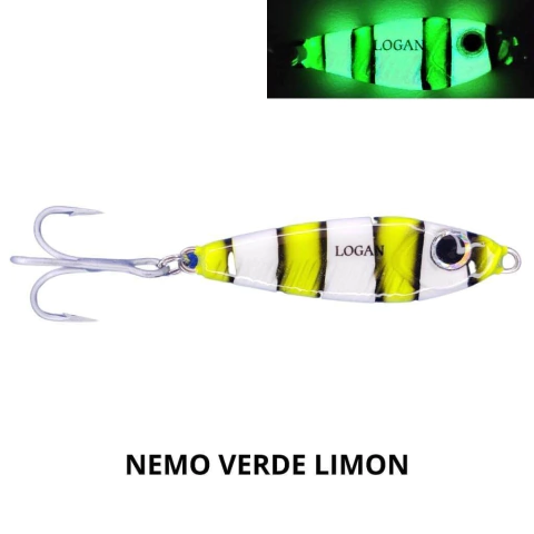 Señuelo Logan Jig Nemo Glow 1.5 Onzas