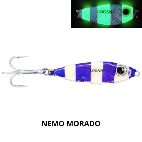 Señuelo Logan Jig Nemo Glow 2 Onzas
