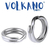 Argolla Plana Inoxidable 10pz Volkano