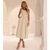Vestido Adriana Midi Areia