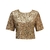 Blusa Belle Paetê Dourada