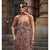 Vestido Diana Estampado Marrom - comprar online