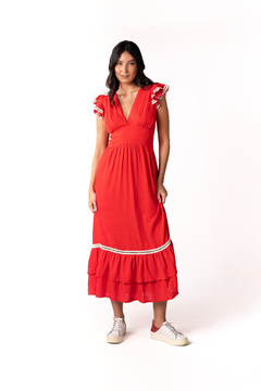 Vestido Luiza Vermelho - comprar online