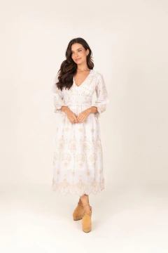 Vestido Clarice bordado