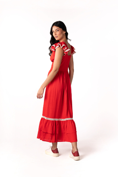 Vestido Luiza Vermelho na internet
