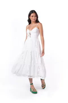 Vestido Liza de Laise Off White - Atelier de Vestidos | Estilista Tati Magalhães | Made in Rio