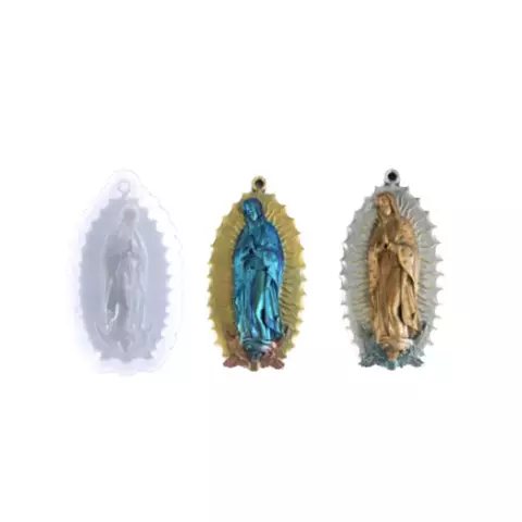 MOLDE SILICONA LLAVERO VIRGEN MARIA - comprar online
