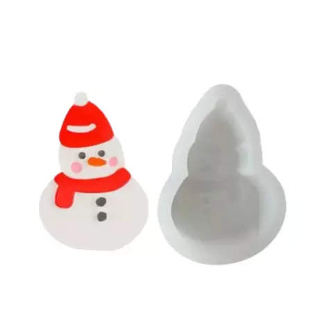 MOLDE SILICONA MUÑECO DE NIEVE - comprar online