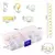 KIT ARMAR TERMINALES ARGOLLAS MOSQUETON CADENA PLATEADO DORADO X 300 UNI en internet