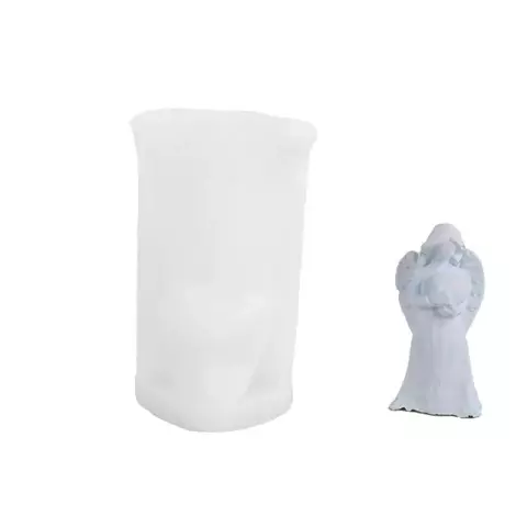 MOLDE SILICONA ANGEL 3D CON CORAZON - comprar online
