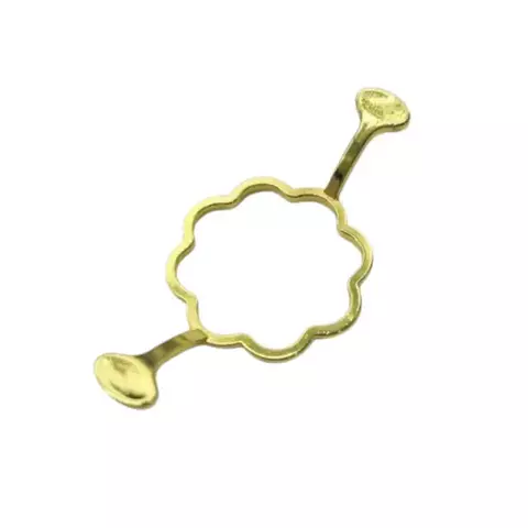 MARCO METALICO FLOR 8 PUNTAS PARA SELLO LACRE RESINA - comprar online