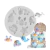 MOLDE SILICONA 6 MINI FIGURAS MARINAS CANGREJO ESTRELLA - comprar online