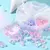 KIT ESTUCHE CUENTAS ESFERAS Y CORAZONES ROSA VIOLETA BLANCO X 50G X 195 UNI