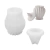 MOLDE SILICONA VASIJA RAYADA CON TAPA JARRON PORTA VELA - comprar online