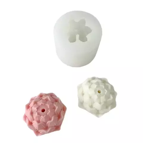 MOLDE SILICONA VELA PORTASAHUMERIO FLOR DE LOTO INDIVIDUAL - comprar online