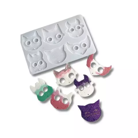 MOLDE SILICONA 6 MANOPLAS ANIMALES DEFENSA PERSONAL - comprar online