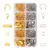 KIT ARMAR TERMINALES ARGOLLAS MOSQUETON CADENA PLATEADO DORADO X 300 UNI - comprar online