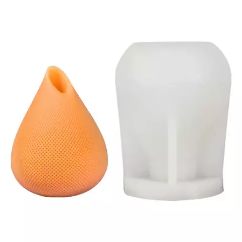 MOLDE SILICONA VELA GOTA TEXTURADA 7 X 9 CM - comprar online