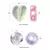 KIT ESTUCHE CUENTAS ESFERAS Y CORAZONES ROSA VIOLETA BLANCO X 50G X 195 UNI en internet