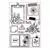 PLANCHA SELLOS DE SILICONA ANOTADOR AGENDA NOTAS MEMORY - comprar online