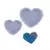 MOLDE SILICONA SET 2 CORAZONES BORDES FACETADOS - comprar online