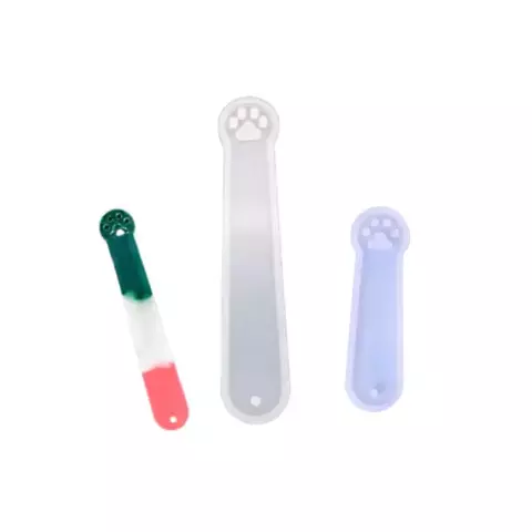 MOLDE SILICONA SET 2 SEÑALADORES HUELLA DE PERRO - comprar online