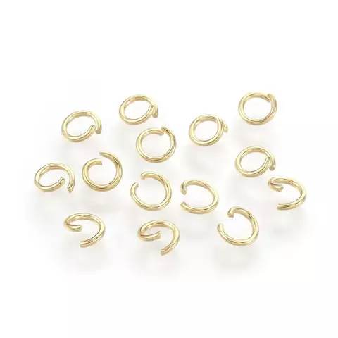 ARGOLLA ABIERTA ACERO INOX ORO 18K X 20 UN - comprar online