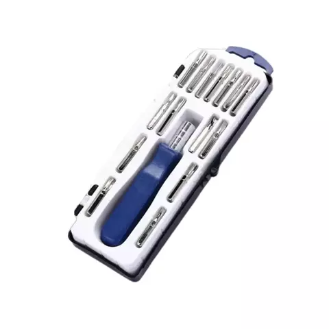 SET DESTORNILLADOR 16 PIEZAS (AZUL CAJA CHICA) - comprar online