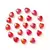 CUENTAS CORAZON TORNASOLADO ROJO X 20 G X 100 UNI - tienda online