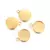 DIJE CIRCULAR ACERO INOX ENCHAPADO ORO 24K PARA RELLENO RESINA X 1,5 CM - Novara Store