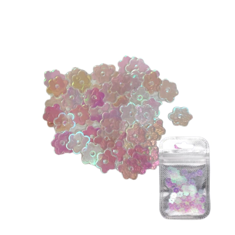 MINI FLORES FLORES HOLOGRÁFICAS PARA RESINA