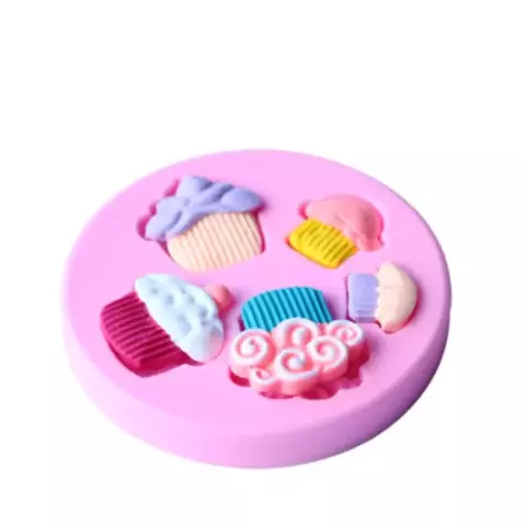MOLDE PLANCHA 5 CUPCAKES - comprar online
