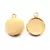 DIJE CIRCULAR ACERO INOX ENCHAPADO ORO 24K PARA RELLENO RESINA X 1,5 CM - comprar online