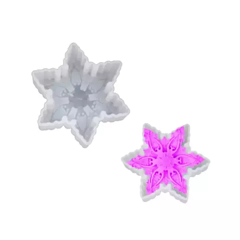 MOLDE SILICONA COPO DE NIEVE LABRADO 8 CM - comprar online