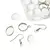 KIT ARMAR AROS PARA RELLENAR RESINA ANZUELOS CIRCULO Y OVALO X 40 UNI - Novara Store
