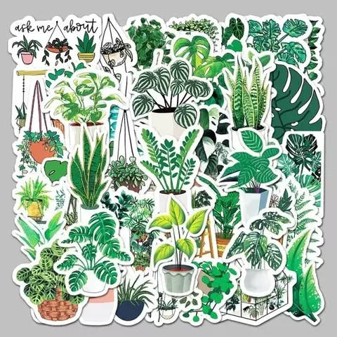STICKERS BOTANICA PLANTAS X 50 UN - comprar online
