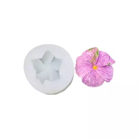 MOLDE SILICONA FLOR 3D TEXTURADA INDIVIDUAL 5 PETALOS 5,5 CM - comprar online