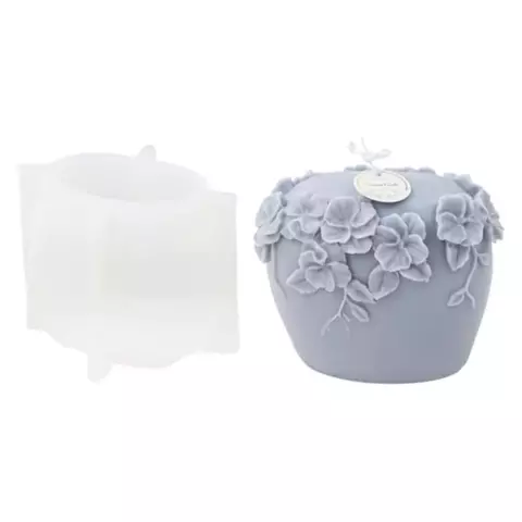 MOLDE SILICONA VELON BOMBE CON FLORES - comprar online
