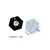 MOLDE SILICONA LLAVERO HEXAGONO - comprar online