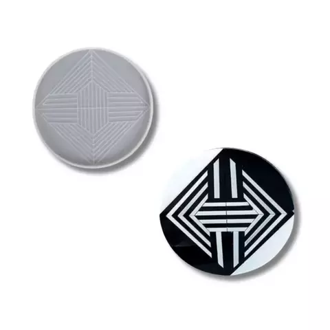 MOLDE SILICONA POSAVASOS CIRCULAR 12 CM CON LINEAS - comprar online