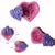 MOLDE CORAZON INDIVIDUAL TEXTURADO C/FLORES en internet