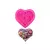 MOLDE CORAZON INDIVIDUAL TEXTURADO C/FLORES - comprar online