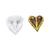 MOLDE SILICONA CORAZON 2 PAJAROS GOTICOS - comprar online