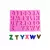 MOLDE PLANCHA LETRAS MAYUSCULA CON LINEAS - ROSA - comprar online