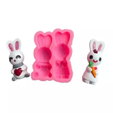 MOLDE PLANCHA 2 CONEJOS - comprar online