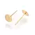 BASE PLANA DORADO PARA AROS x 25 UNIDADES 6 MM - comprar online